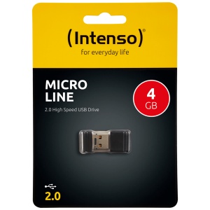 (Intenso) USB Flash drive 4GB Hi-Speed USB 2.0, Micro Line - ML4