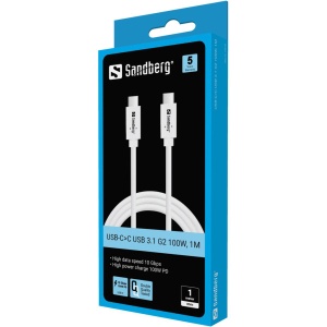 Kabl Sandberg 136-53 USB-C na USB-C 100W PD 1m - Img 2