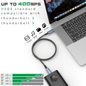 Kabl USB4 Tip C-Tip C KT-USB4C240W Kettz 40Gbps 20V 5A - Img 2