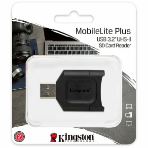 Kingston Card reader, USB 3.2 Gen.1, SD UHS-I and UHS-II, MobileLite Plus MLP