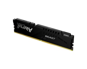Kingston DDR5 64GB (2x32GB) 5600MT/s [FURY BEAST], Non-ECC UDIMM, CL40 1.25V, 288-Pin 2Rx8, Black, Memory Kit, w/Heatsink KF556C40BBK2-64
