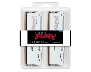 KINGSTON DIMM DDR5 64GB (2x32GB kit) 5600MT/s KF556C36BWEAK2-64 Fury Beast RGB White Expo - Img 3