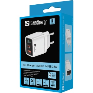 Kućni punjač Sandberg 2u1 441-52 1xUSB/1xUSB-C 35W - Img 3