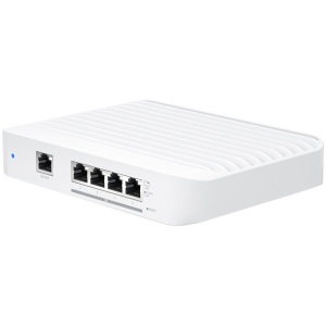 Layer 2 switch with (4) 10GbE RJ45 ports and (1) GbE, 802.3at PoE+ RJ45 input.The Switch Flex XG (USW Flex XG) is a fully managed, mult-gigabit, Layer 2 switch with (4) 10GbE RJ45 ports and (1) GbE PoE input. The USW Flex XG sports slim, compact ho USW-FL - Img 2