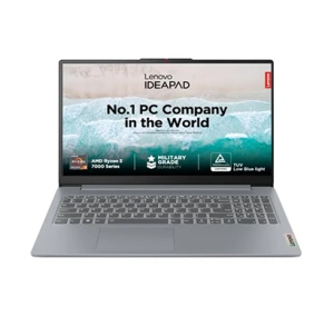 Lenovo IdeaPad Slim 3 15AMN8 (Arctic Grey) 4-Core Ryzen 5 40 4.3GHz/6MB 16GB DDR5 512GB-SSD 15.6" FHD (1920x1080) AG 720p Radeon-610M Graphics WiFi6 HDMI SD BT5.2 TPM2.0 USB-C/DP NumPad 47Wh 1.62kg DOS 3YW 82XQ01DHYA+PWR-R