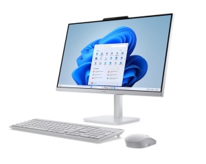 Lenovo Lenovo A100 AIO 24 All-In-One (Cloud Grey) i3-N305 8-Core 3.8GHz/6MB, 16GB DDR5, 512GB-SSD-NVMe, 23.8" FHD 1920x1080 IPS, Intel UHD Graphics, WebCam HD, GigaLan, WiFi6, BT5.2, HDMI, Audio 2x2W, USB UK Keyboard+Mouse, DOS F0JN001FRI