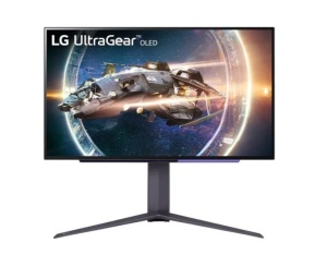 LG 26.5" UltraGear OLED QHD 2560x1440@280Hz Gaming,16:9,1500000:1,335cd/m²,0.03ms,178º/178º,HDR 10,FreeSync Premium Pro,NVIDIA G-Sync,2 HDMI 2.1,1 DP 1.4,USB Upstream/2xDownstream Port 3.0, VESA 100x100mm,Tilt/Height/Swivel/Pivot,Black,3yw 27GX700A-B