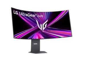 LG 44.5" UltraGear Curved 800R OLED 5K2K 5120x2160@165Hz/330Hz Dual-Mode,21:9,1500000:1,275 cd/m²,0.03ms,178º/178º,2PBP,HDR 10,FreeSync Premium Pro,2 HDMI,1 DP,USB-C,USB Upstream/2 USB Downstream Port 3.0,10Wx2,Height/Tilt/Swivel,Black,3 yw 45GX950A-B