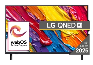 LG LG 43'' (107 cm) 4K HDR Smart QNED TV, 2025 (O) 43QNED82A3B