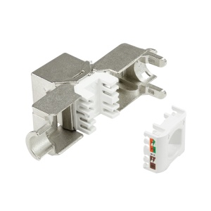 Logilink Keystone modul, Cat6A, STP, 16.0mm, 22-26 AWG, toolless, srebrna - Img 3