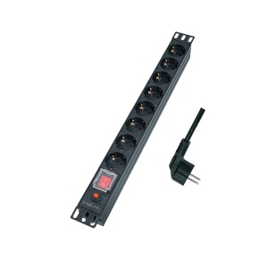 Logilink PDU 8 x šuko, prenaponska zaštita, prekidač, 1.8m - Img 2