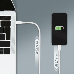 Logilink USB 2.0 Type C - C, M/M, 60 W, bela, 1.0m - Img 3