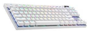 Logitech G PRO X TKL Lightspeed Gaming Keyboard, White, US, BT Tactile *