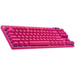 LOGITECH G PRO X TKL LIGHTSPEED Mechanical Gaming Keyboard - MAGENTA - US INT'l - TACTILE 920-012159 - Img 2