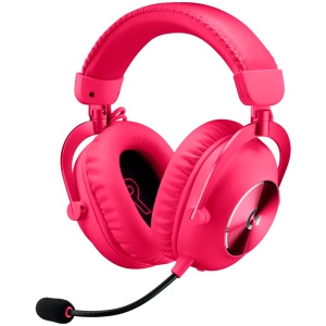 LOGITECH G PRO X2 LIGHTSPEED Wireless Gaming Headset - Blue Mic - MAGENTA 981-001275 - Img 2
