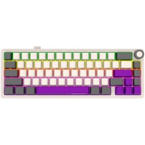 LORGAR KBP70MW, Wireless 65% Mechanical Gaming Keyboard Pro, Beige, EN layout LRG-KBP70MW-RT-US - Img 8