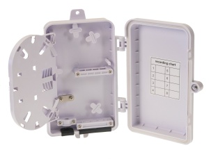 Masterlan 4xSC fiber optic terminal box , including splice tray, siva, zok - Img 3