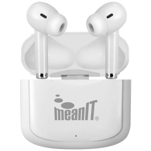 MeanIT Bežične stereo slušalice, Bluetooth v5.1, Bele - TWS B31