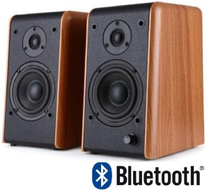 Microlab B77BT Aktivni drveni zvucnici 2.0 64W (18W+14Wx2) 3,5mm +Bluetooth - Img 3