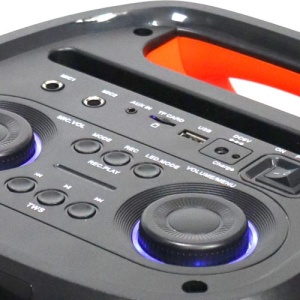 Microlab PT602W karaoke zvucnik 160W, Bluetooth, LED, 7,4V/4000mAh, Aux, USB, microSD, + Mic*2kom - Img 8