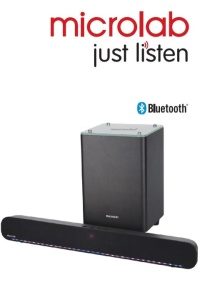 Microlab ROCKBAR500 * Soundbar + Subwoofer LED 60W, Bluetooth, Aux, Optical