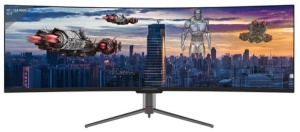 Monitor 49" LC-Power LC-M49-DQHD-120-C-Q QLED VA 5120x1440/120Hz/6ms/2xHDMI/2xDP