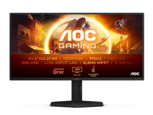 Monitor AOC 25G4SXU 24.5"/IPS/1920X1080/310Hz/0.3ms MPRT/HDMIx2,DP,USB/Gsync/pivot,visina/crna - Img 2