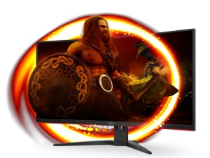 Monitor AOC C32G2ZE/BK 31.5"/VA,zakrivljen/1920x1080/240Hz/0.5ms MPRT/HDMIx2,DP/freesync/VESA/crna* - Img 2