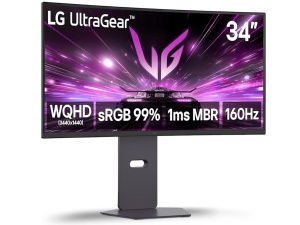Monitor LG 34G600A 34"/VA,zakrivljen/3440x1440/160Hz/1ms MBR/HDMIx2,DP,USB/G-sync/VESA/zvucnici/crna