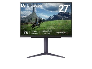 Monitor LG UltraGear 27GS85Q-B 27"/IPS/2560x1440/200Hz/1ms GtG/HDMIx2,DP,USB/Gsync,freesync/Pivot - Img 6