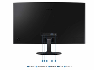 Monitor SAMSUNG LS27D360GAUXEN 27"/VA,zakrivljen/1920x1080/100Hz/4ms GtG/VGA,HDMI/VESA/crna - Img 3