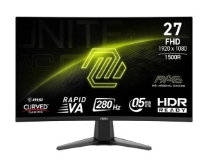 MSI 27 inča MAG 276CXF FHD 1920x1080 280Hz FreeSync Premium zakrivljeni gaming monitor