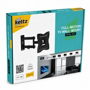 Nosač za TV Kettz STOL-27Z 17-43/vesa max 200x200/25kg/zglobni - Img 3