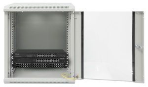 Rack orman Intellinet 711890 19"/12U 570x600x635/staklena vrata/bravica - Img 2