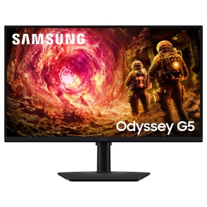 Samsung 27" Odyssey G5 G50F IPS, WQHD 2560x1440, 180Hz, 1ms, HDMI, DP, HDR, TILT, PIVOT, Swivel, LS27FG502EUXEN *