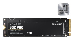 Samsung M.2 NVMe 500GB, 2280, PCIe Gen 3x4, 980, V-NAND, Read up to 3100 MB/s, Write up to 2600 MB/s (single sided) MZ-V8V500BW