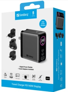 Sandberg Travel Charger PD140W Display 441-72 - Img 6