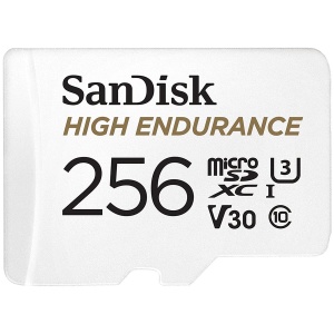 SANDISK High Endurance microSDXC 256GB + SD Adapter - for dash cams & home monitoring, up to 20,000 Hours, Full HD / 4K videos, up to 100/40 MB/s Read/Write speeds, C10, U3, V30 SDSQQNR-256G-GN6IA * - Img 2