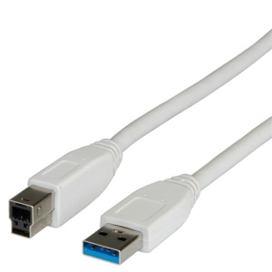 Secomp USB3.0 A-B M/M beige 1.8m
