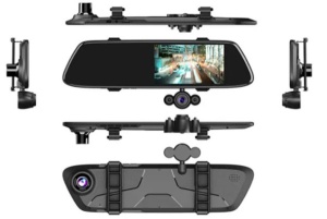 SMART-DASH-CAR-EF-V9S Gembird Retrovizor sa 5in auto DVR video rekorder, kamera Full HD 1080P - Img 4