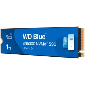 SSD WD Blue SN5000 1TB M.2 2280 PCIe Gen4 x4 NVMe TLC, Read/Write: 5150/4900 MBps, IOPS 730K/770K, TBW: 600 WDS100T4B0E-00CNZ0