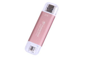 Transcend 2TB, Portable SSD, ESD310P, USB 10Gbps, Type C/ A,Pink TS2TESD310P