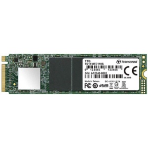 Transcend M.2 NVMe 1TB, 2280, PCIe Gen 3x4, M-Key, QLC, DRAM-less TS1TMTE110Q