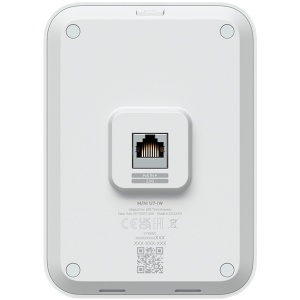 Ubiquiti UniFin U70IW Wall mounted WiFi 7 AP with 4 spatial streams and an integreated 2.5GbE PoE switch desined for hospitality enviorments U7-IW - Img 2