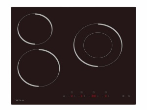 Ugradna ploca TESLA HV6300MB/staklokeramicka/3 zone/52cm/crna - Img 3