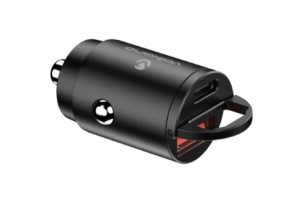USB auto punjač Volkano Obscurix Series VK-8007-BK 30W USB-A + USB-C - Img 5