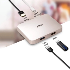 USB docking station ATEN UH3235 USB-C 4K Ultra mini - Img 2