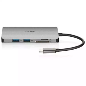 USB HUB DLink DUB-M810 USB-C HDMI 4K/USB A 3.0x3/RJ45/SD-microSD - Img 4