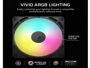 Ventilator CORSAIR RS140 ARGB/140mm/dual pack/crna - Img 4