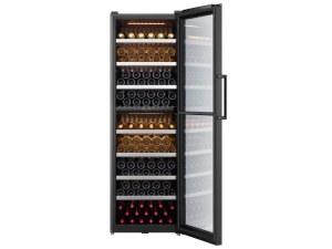 Vinska vitrina TESLA RW430M/E/dve zone/drvene police/193 boce/59,5x70,5x184,5/crna - Img 5